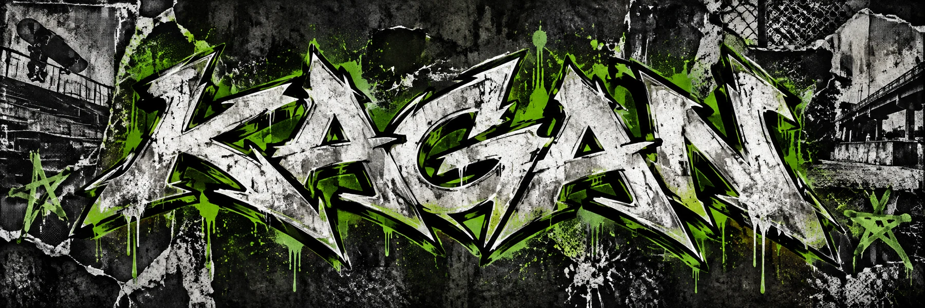 Kagan — graffiti masthead